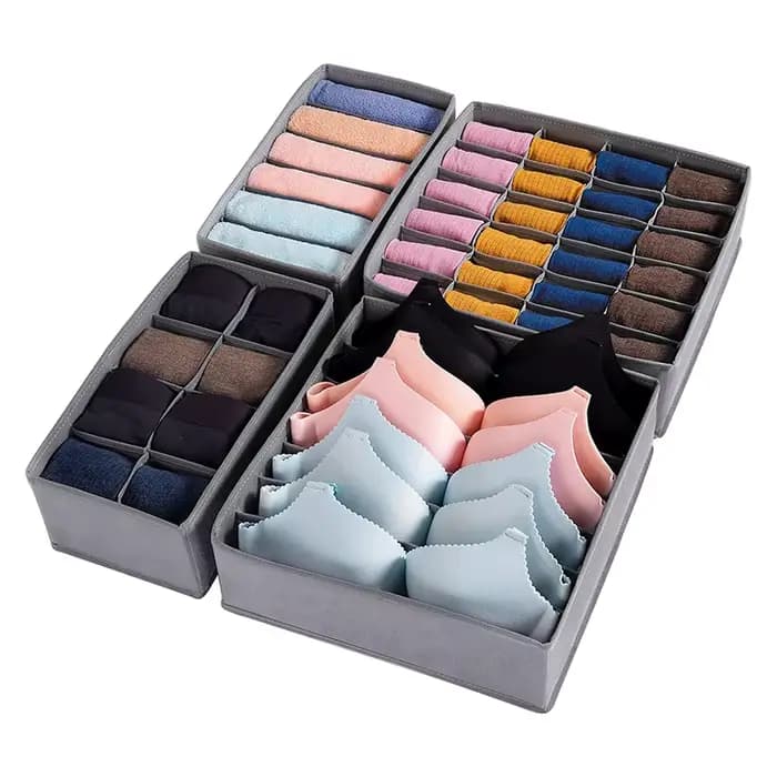 Tiroir sous-vêtements chaussettes soutien-gorge boîte de rangement vêtements organisateur