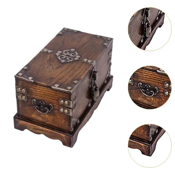 Boîte de rangement en bois
