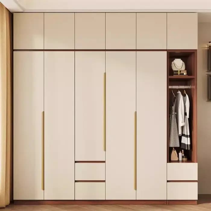 Grande Armoire de Rangement Verticale Minimaliste Anti-Poussière pour Adultes – Meuble de Luxe pour Vestidores de Armario Abiertos