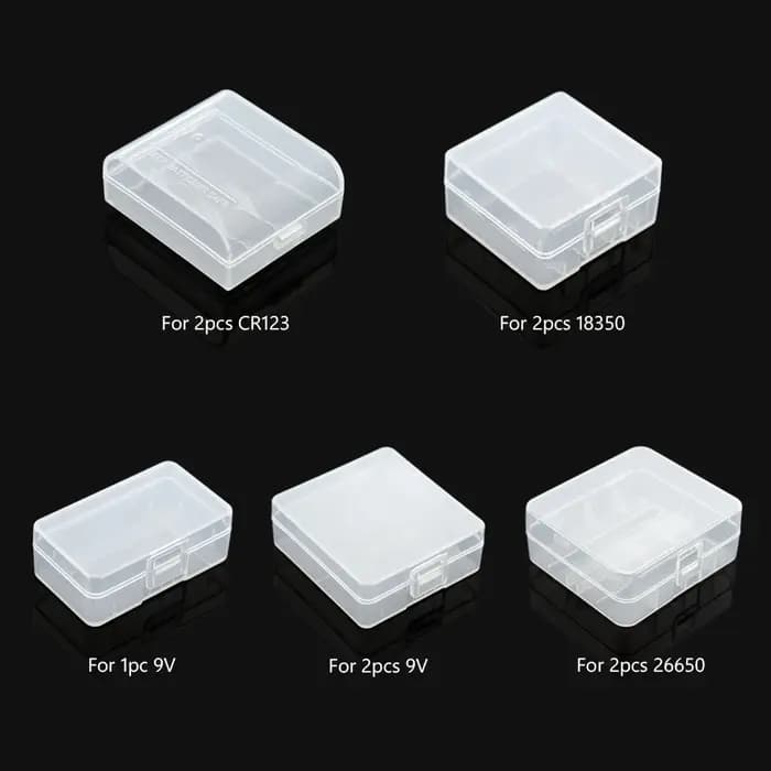 Soshine-Boîte de Rangement de Piles AA/AAA, Boîtier 18650, Couvercle, Conteneur en Plastique Semi-Perpétueux pour 1, 2, 4, 8x