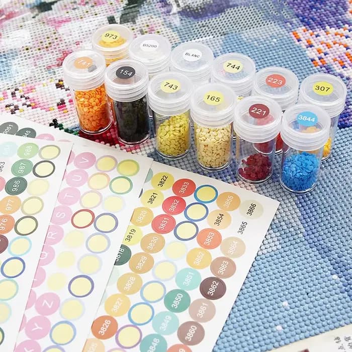 Boîtes de rangement pour peinture diamantée (24/30/60 bouteilles)