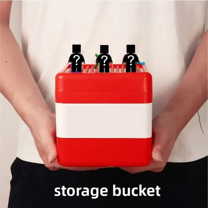 Boîte de rangement de blocs de construction magnétiques