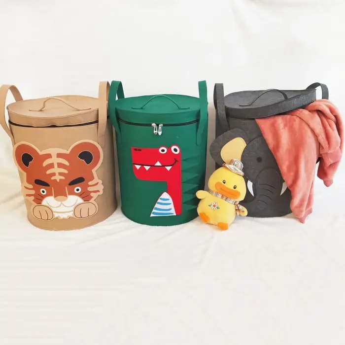 Sac de rangement pour jouets d'enfants avec couvercle