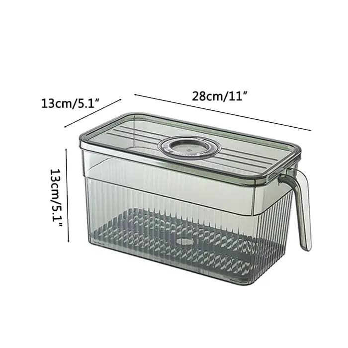 Conteneurs de rangement de cuisine avec couvercle enregistreur de temps