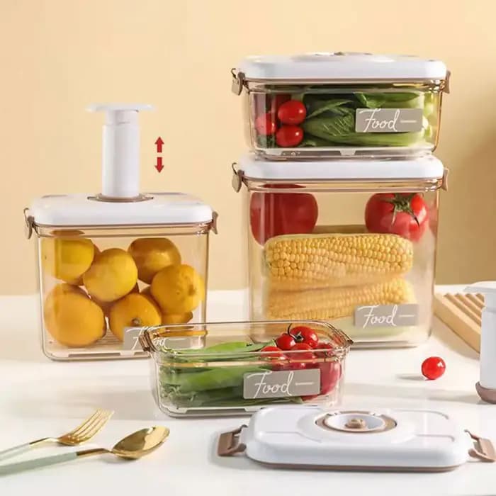 Boîte de conservation alimentaire sous vide avec pompe à vide