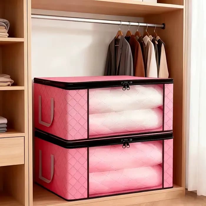 6 Grandes boîtes de rangement pliables avec fenêtres