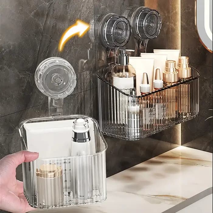 Panier d'étagère à ventouse de douche