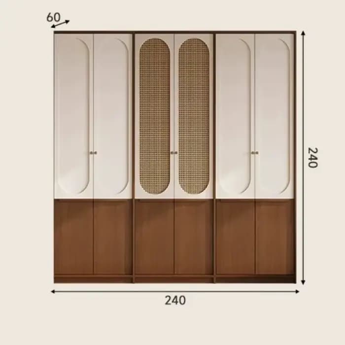 Armoire Rétro Mobile pour Chambre à Coucher