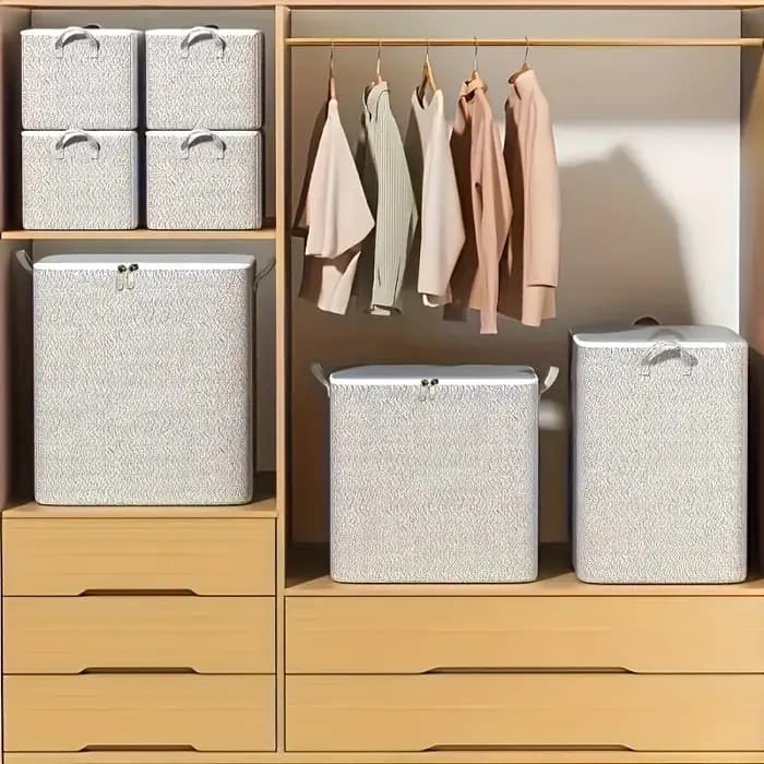 Housse de rangement spacieuse et imperméable - Organisateur en tissu non tissé durable pour vêtements