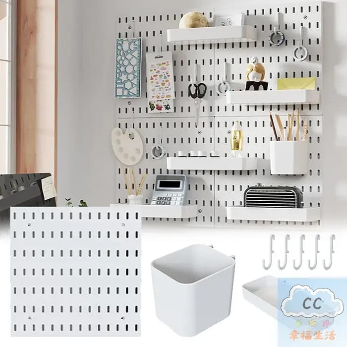Nouveau 2026 – Kit de panneaux perforés DIY pour étagères murales, panneaux muraux, décoration intérieure et décoration d'étagères suspendues