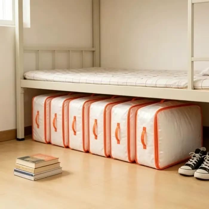 Sac de rangement compressible anti-poussière grande capacité pour couettes et vêtements avec poignée