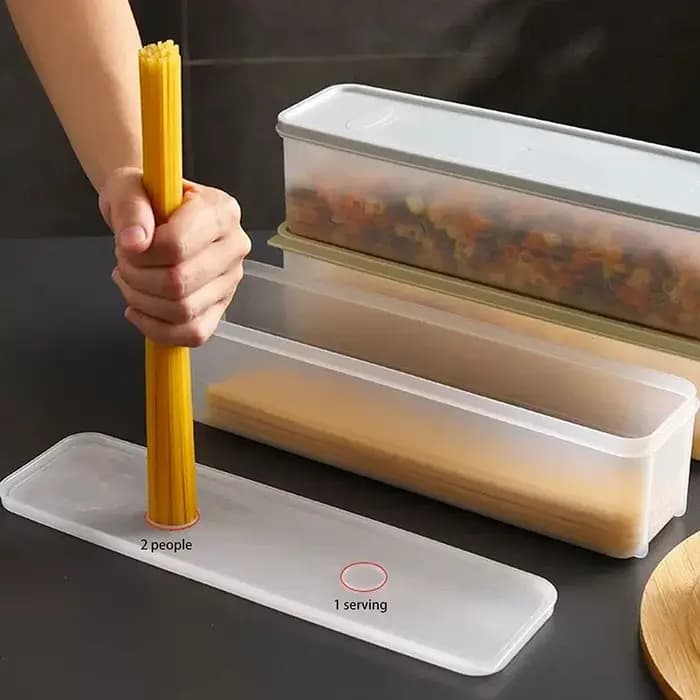Conteneurs de stockage des aliments en plastique hermétiques avec couvercles pour organisateur de garde-manger de cuisine longue boîte rectangulaire pour céréales pâtes légumes