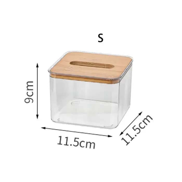 Boîte à mouchoirs transparente rectangulaire Simple, boîte en papier, porte-mouchoir carré, outils d