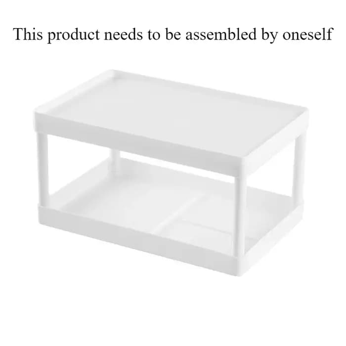Étagères multifonctionnelles, étagère de rangement à double niveau, support de rangement de bureau, étagères de bureau en plastique, organisateur de cosmétiques et d'articles divers.