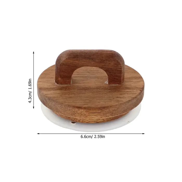 Couvercles de pot en bois hermétiques 3x3 pouces