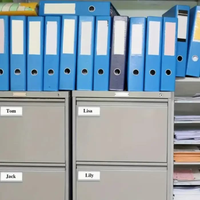 Étiquette d'étagère adhésive transparente