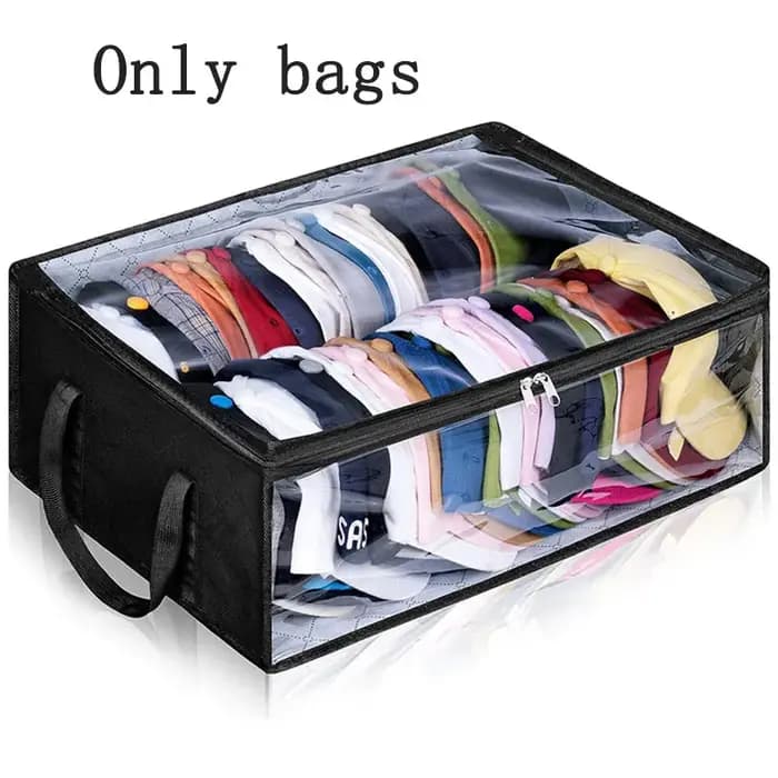 Boîte de rangement pour casquettes de baseball, grande capacité, peut contenir un sac de rangement p