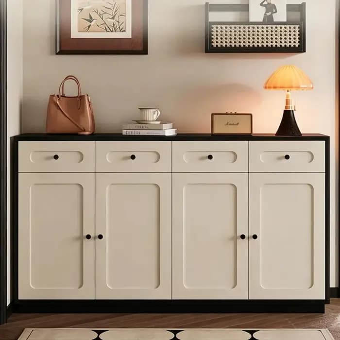 Meuble à chaussures moderne et fin avec tiroirs pour entrée