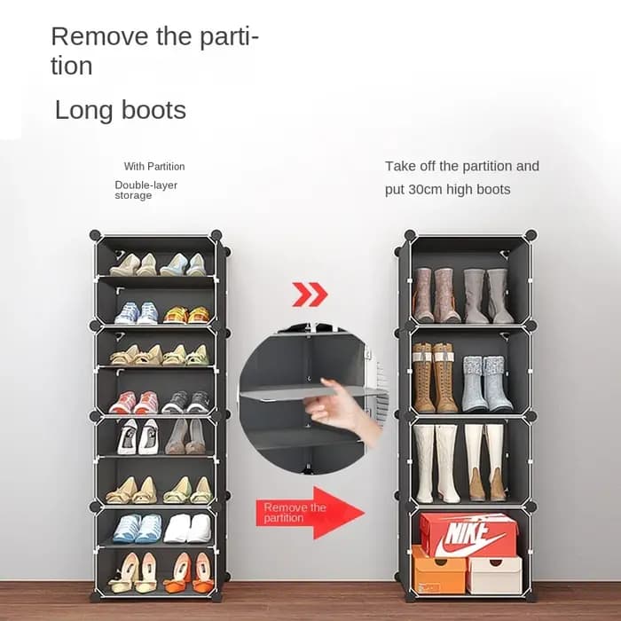 Luminerack-Meuble de Rangement T1 pour Chaussures, Couverture Anti-Poussière à Plusieurs Couches, po