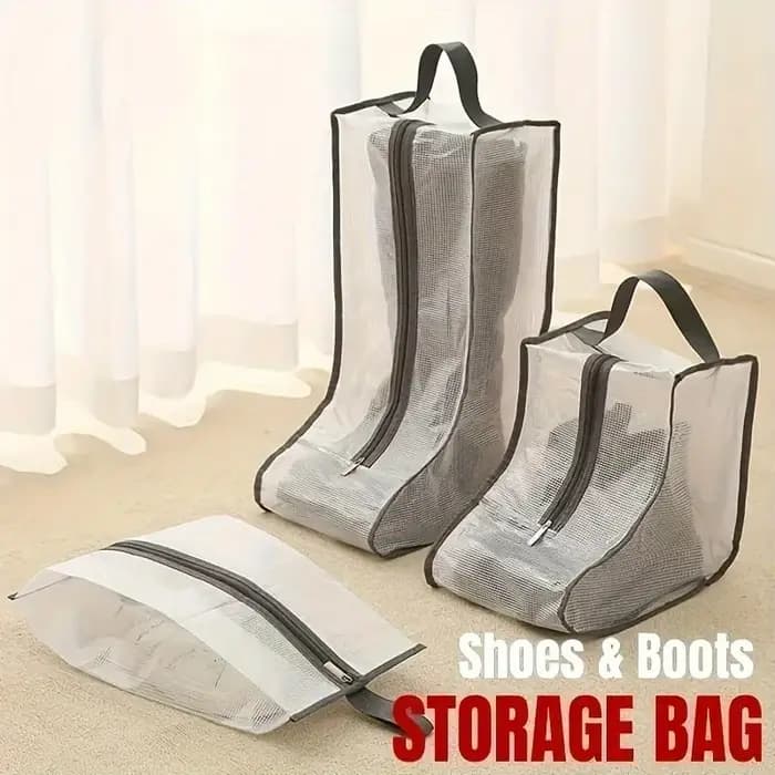 Sac de rangement pour bottes, organisateur de chaussures portable, sac de protection imperméable et anti-poussière pour les fournitures de voyage et domestiques