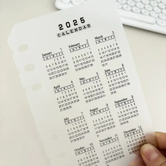 Recharge de carnet de notes à feuilles mobiles A5 A6