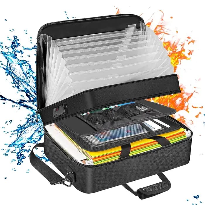 Boîte de rangement de fichiers Portable multicouche