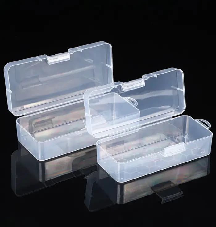 Boîte de rangement rectangulaire transparente S/M/L