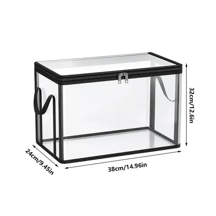 Boîtes de rangement empilables transparentes