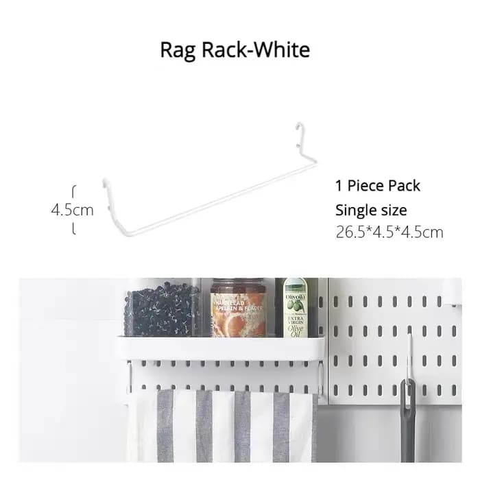 Nouveau bricolage panneau perforé accessoires étagère suspendue crochets de rangement organisateur mural sans poinçonnage artisanat Organization pour Garage cuisine salle