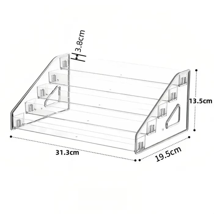 Échelle transparente, petit étagère d'ornement