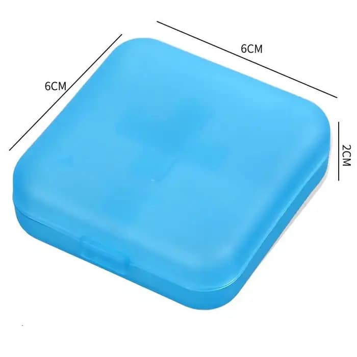 Boîte à pilules en plastique étanche, 4 grilles, boîte de rangement, hebdomadaire, évaluation, voyag