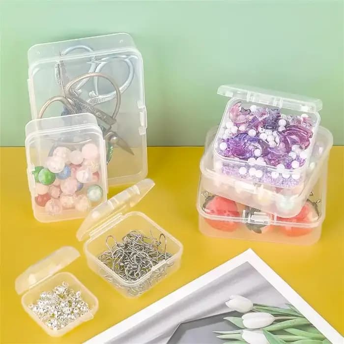 Boîte en plastique rectangulaire