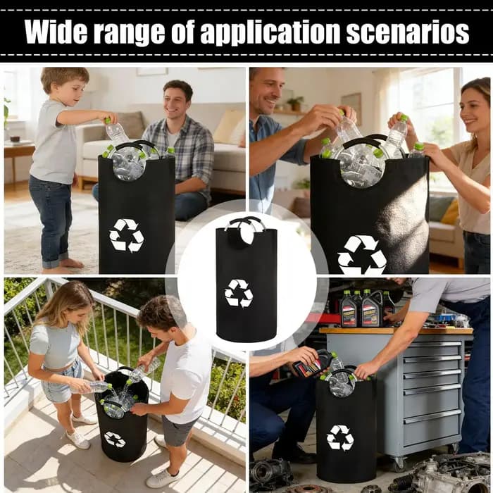 Panier de rangement pliable 82L pour bouteilles vides