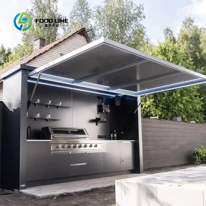 Meuble de rangement de jardin extérieur moderne et simple