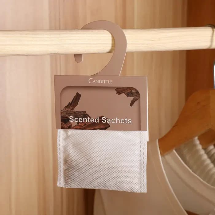 Sachet parfumé en papier suspendu avec crochet, pour garde-robe, placard à chaussures, décoration de