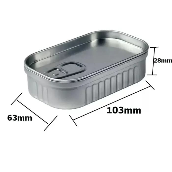 Lot de 5 boîtes de conserve vides pour sardines