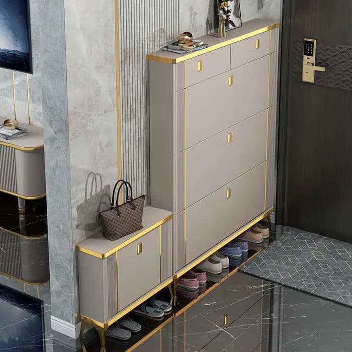 Meuble à chaussures fin pour entrée
