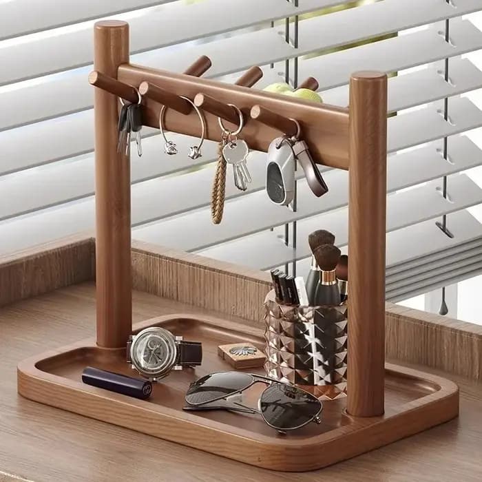 Étagère de rangement en bois de grande capacité