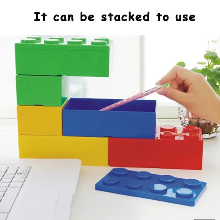 Boîte de rangement de blocs de construction