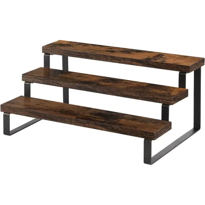 Artefact de stockage sur comptoir de cuisine à plusieurs étages! Présentoir à couches pour placer ordonné des bouteilles et des canettes d'assaisonnement