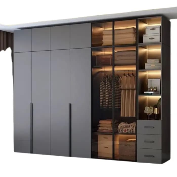 King Size moderne armoire femmes luxe tiroir étagère organisateur garde-robe Organization placard Szafy Do Sypialnihotel meubles