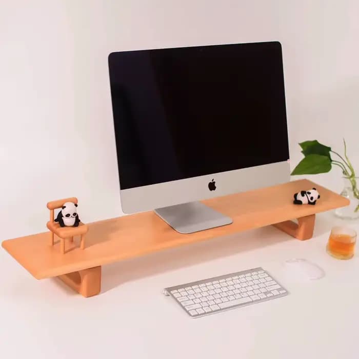 Support élévateur pour moniteur de stockage de bureau, organisateur de rehaussement de base TV pour ordinateur de bureau pour un espace de travail efficace et soigné