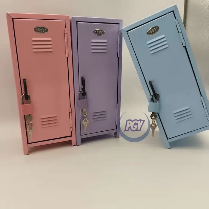 Armoire de rangement en métal Kawaii