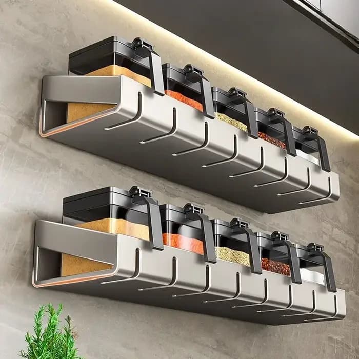 Étagère de rangement murale T1 pour cuisine, organisateur d'épices