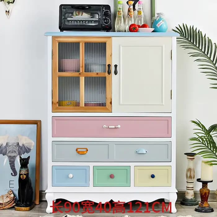 Armoire De Salon sur pied anti-poussière Cube multi-usages maison classeur entrée américaine Muebles