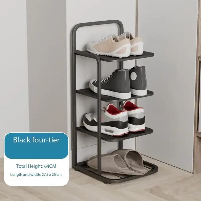 Étagère à chaussures à espace étroit – Organisateur vertical en fer robuste