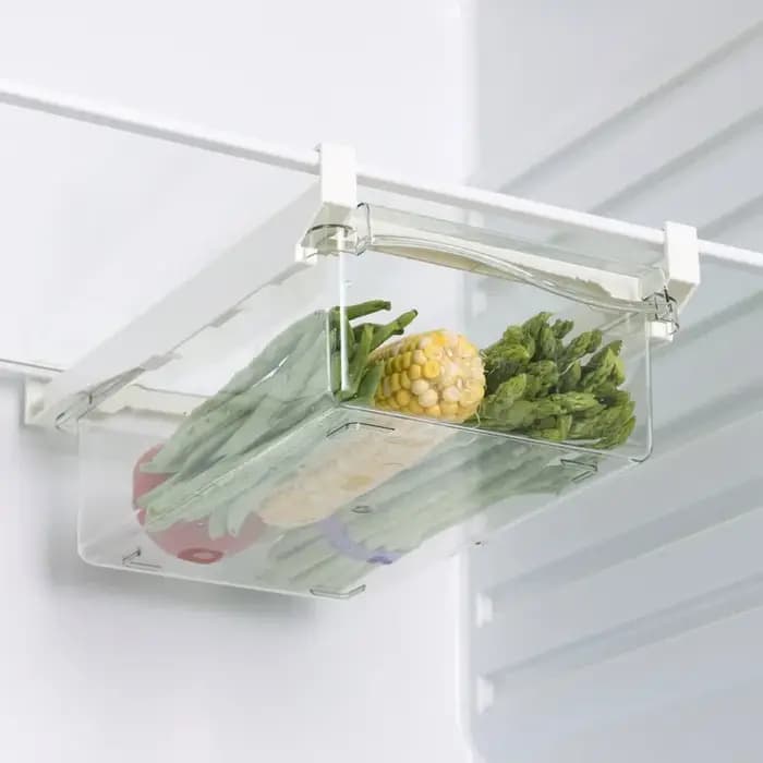 Organisateur de réfrigérateur, œufs de fruits, support de rangement sous étagère, boîte à tiroirs de
