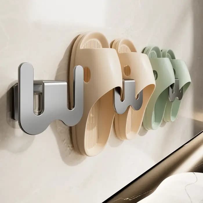 Sans poinçonnage chambre rangement soigné chaussure séchage pantoufles support salle de bain support