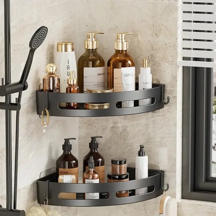Support de rangement en plastique pour salle de bain