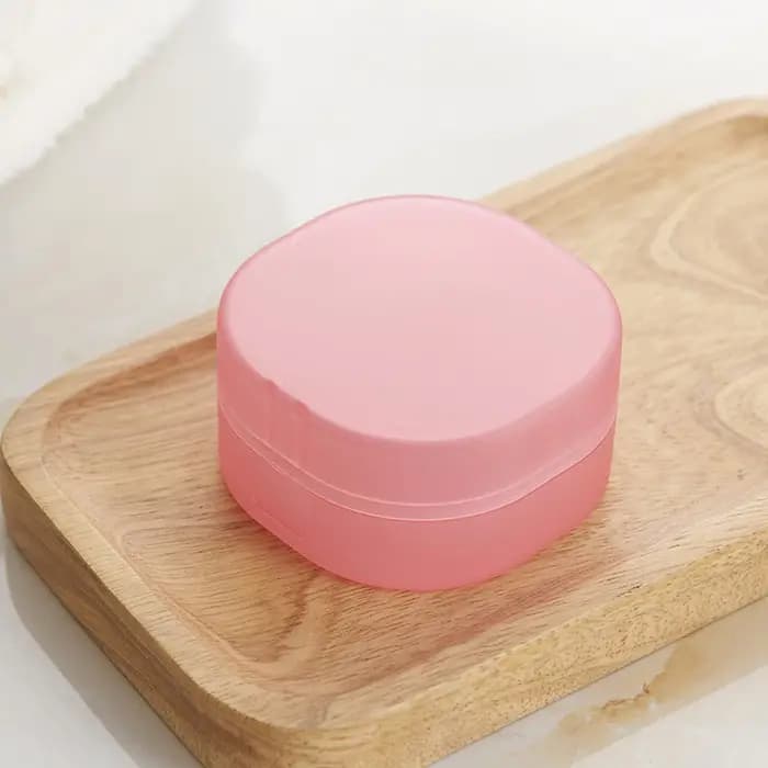 1 pièces créatif PP rond voyage boîte à savon salle de bain